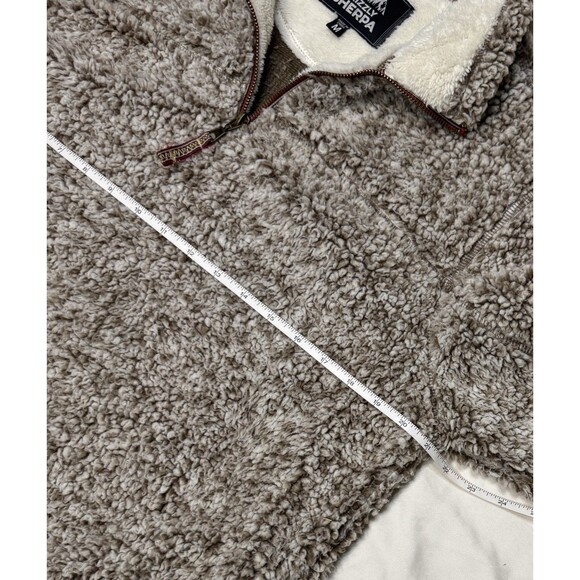 Grizzly Sherpa Pullover Women’s M  Quarter Zip Fleece Brown Beige Sweater Winter - Picture 6 of 9